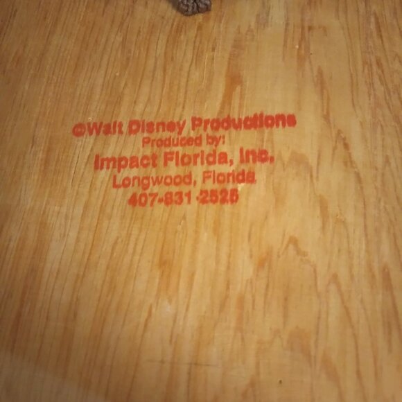 WALT DISNEY PRODUCTIONS 5'X7' WOOD CASTLE PICTURE - Picture 3 of 4